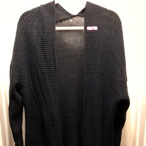 Black cardigan